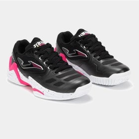 Resim Joma Set Lady Tselw2501c Kadın Toprak Kort Tenis Ayakkabısı Siyah 