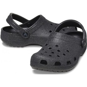 Resim Crocs Classic Glitter Clog Terlik Sandalet 205942 0wh Siyah 