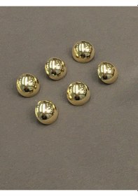 Resim Ceket Hırka Kol Boyu Düğmesi Bombeli Gold 6 Lı Set 1,8 Mm 5277151 