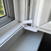 Resim Kapı Durdurucu - Kolay Kurulum Tasarımlı Dayanıklı Plastik Kapı Durdurucu, Kaymayı Önler, Ev & Ofis için Güvenli Pencere Tutucu, Beyaz, Kapı İçin Pencere Durdurucu, Minimalist Tasarım, Sağlam Yapı 