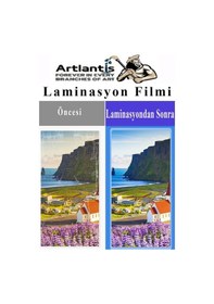 Resim Laminasyon Filmi Parlak A3 100 Lü 1 Paket 125 Mikron Laminasyon Kaplama Pvc Kaplama Poşeti 100 Adet Beyaz 