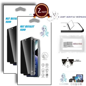 Resim Oppo RENO 2Z Nano Ekran Koruyucu 2 Adet Ultra İNCE Esnek Nano MAT HAYALET 