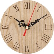 Resim Klasik Ahşap Analog Ekran Dekor Bahçe Koridor Açık Hava Asılı Duvar Saati (12CM) (Yurt Dışından) 