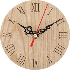 Resim Klasik Ahşap Analog Ekran Dekor Bahçe Koridor Açık Hava Asılı Duvar Saati (12CM) (Yurt Dışından) 