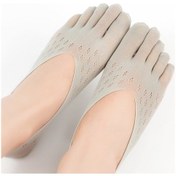 Resim Yaozixa Yazlık İnce Açık Ayaklı Beş Parmaklı Çorap - Gri 1 Adet, Toe Stretching Ve Nemlendirici, Kaymazlı Topuk, Rahat Pamuklu Rm-k21 Superb 