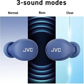 Resim Esmo Home Jvc HA-Z66T-A Gumy Mini Kablosuz Kulaklık, Küçük, Ultra Hafif, 3 Ses Modu (Bas/şeffaf/normal), Su Geçirmez (Ipx4), 23 Saat Pil Ömrü, Bluetooth 5.1, (Mavi), HA-Z66T-A-E, Kulak Içi 