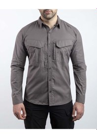 Resim Outdoor Taktik Pamuklu Erkek Gömlek Tactec01f Füme 