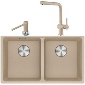 Resim Franke Maris MRG 120-35-35 Avena Granit Eviye + Active Plus Doccia 2.0 Armatür + Comfort Sıvı Sabunluk Üçlü Set 