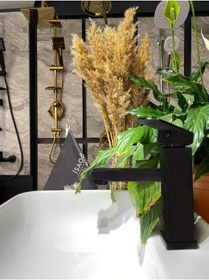Resim İsaoğlu Yapı Mat Siyah Lavabo Bataryası Siyah 