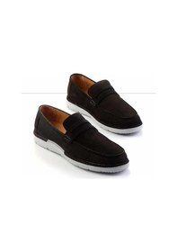 Resim Bambi Siyah Leather Erkek Loafer Ayakkabı E01304412201 Siyah 