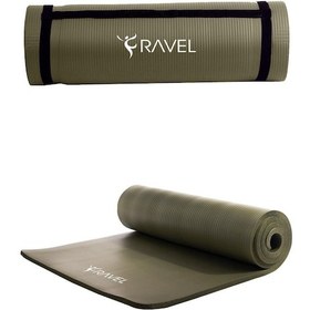 Resim Ravel Konfor Zemin 15 Mm Taşıma Askılı Pilates Minderi Yoga Matı Haki 