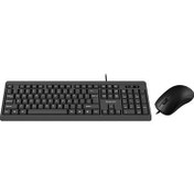 Resim PHİLİPS SPT6224 SİYAH USB Q STANDART KABLOLU KLAVYE MOUSE SET 
