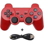 Resim Kırmızı-sony Ps3 Denetleyici Desteği Bluetooth Kablosuz Gamepad Play Station 3 Joystick Konsolu Forps3 Controle Pc İçin 