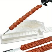 Resim Kolay Temizlenebilir Barbekü Şiş Yapıcı - Yapışmaz, Isıya Dayanıklı Plastik Şiş Aleti Mükemmel Et İpleri & Şişler İçin - Dış Mekan Izgarası İçin İdeal 