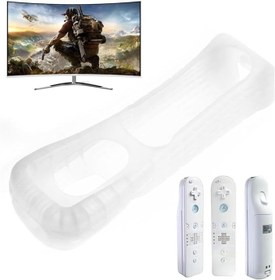 Resim Wii Oyun Denetleyicisi için Beyaz Silikon Yumuşak Kapak 