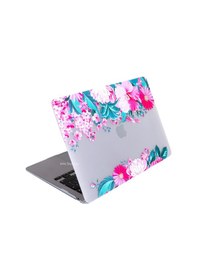 Resim Apple Uyumlu MacBook Air M1 Kılıf 13 İnç Kristal Flower07nl Touchıd'li M1 Air A2337 A2179 A1932 İle Açık Pembe 