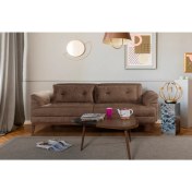 Resim Perla Sofa Lafonten Üçlü Yataklı Koltuk Bora Kahve 