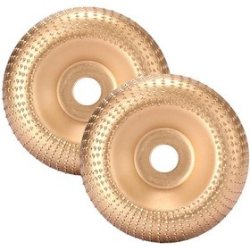 Resim Kosona Ahşap Taşlama Diski 100mm, Köşe Fırçası İçin, 16mm Çap, Altın Renk, 2 Adet Paket 