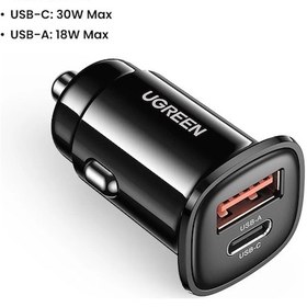 Resim Rj45 Araç Şarj Tipi C Hızlı Usb Şarj İphone Uyumlu 15 14 13 Xiaomi Araç Şarj Hızlı 4.0 Mini 30w Car Charger 1 Adeat 