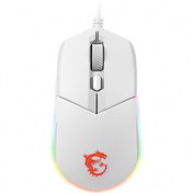Resim MSI Clutch GM11 White 5000 DPI 6 Tuş RGB Optik Kablolu Beyaz Gaming Mouse 