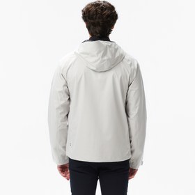 Resim Nautica Erkek Gri Regular Fit Kapüşonlu Su Geçirmez Yağmurluk 