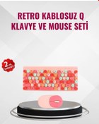 Resim Kablosuz Bluetooth Klavye Çoklu Cihaz Desteği, Akıllı Güç Tasarrufu 