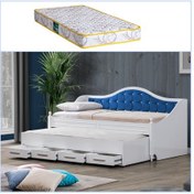 Resim Yavrulu Yatak, Eymen Mavi Yavrulu Karyola + 1 Comfort Yatak 