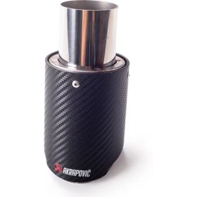 Resim Akrapovic Akrapoviç Egzoz Ucu 75 mm Tekli Yerli Üretim 