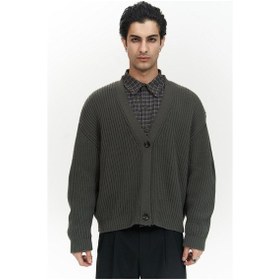 Resim Mai Collection Mai Studios Co. Cassian Antrasit Erkek Triko Hırka Antrasit 
