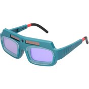 Resim Tenfowee Güneş Enerjili Otomatik Işık Regülatörlü Kaynak Gözlüğü - Argon Kaynağı, Kesme Ve Taşlama İçin - Göz Koruma - Dahili Düğme Pil - Yeşil Green 