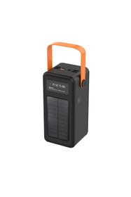 Resim ROBEVE 80000 Mah Powerbank Güneş Enerjili Solar Deprem Powerbank Fenerli Type C - Lightning - Micro USB - USB Kablolu Powerbank Taşınabilir Şarj Aleti Hızlı Şarj Aleti Powerbank PW53 