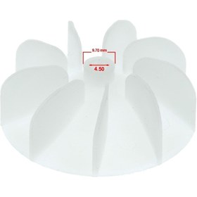 Resim Makodesign Çeşitli Markalara Uygun 4.5mm Delik Çaplı Saç Kurutma Makinesi Pervanesi 