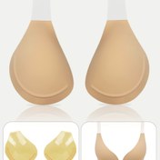 Resim SAHOBBIEHOP Görünmez Strapless Büyük Beden Sütyen 3D Kup Anti-Sagging Göğüs Pedleri - Ekstra Büyük ve Standart Boyutlar, Yumuşak Polyester, Tüm Kıyafetler İçin Doğal Görünümlü Göğüs Arttırıcı Kadın İç Çamaşırı ve Panty Aksesuarları 