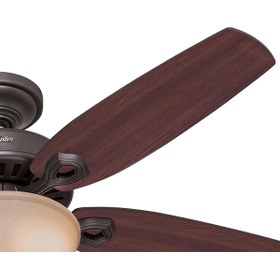 Resim Hunter Fan Builders Deluxe Çağdaş Bronz 132 Cm. Aydınlatmalı Tavan Vantilatörü 