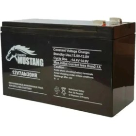 Resim TTec Pi-Es Mustang Bakımsız Kuru Akü 12V 7Ah Uzun Ömürlü Düşük Deşarj 