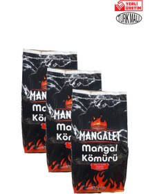 Resim MANGALET Mangal Kömürü 2kg x 3 Paket 