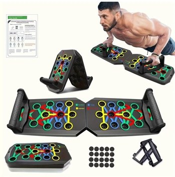 Cloud011 Siyah Set Multifonksiyonel Şınav Tahtası - Ergonomik Elektriksiz Ev Ve Spor Salonu Antrenmanı