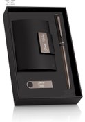 Resim MELL & SWIPE Hediyelik Kişiye Özel Kalem İsim Baskılı 16 Gb Usb Flash Bellek, Isme Özel Kartvizitlik Business Set 