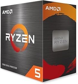 Resim AMD Ryzen 5 5500 İşlemci (Temel Hız: 3.6GHz, Maks. Güç hızı: 4.2GHz'e kadar, 6 çekirdek, L3 önbellek 16MB, Soket AM4) 100-10000457BOX, Siyah 