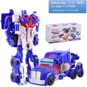 Resim Samdoo Mavi Tırbaşlı Deformasyon Robotu: Tek Adımda Dinozor Modeli Olarak Dönüşen Eğitici Ve Eğlenceli Çocuk Araba Oyuncakları Diğer 