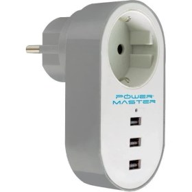 Resim Powermaster 3xusb Tekli Termal Akım Korumalı Priz 10A-2500W 