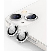Resim iPhone 13 Uyumlu Mercek Lens Kamera Koruyucu Gri 