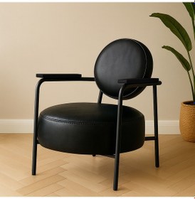 Resim Venüs Berjer - Modern Tekli Koltuk - Ofis Koltuğu - Siyah 