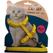 Resim Ans Kedi Göğüs Bel Tasması Sarı 