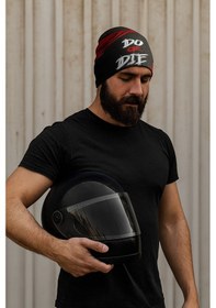 Resim Buffalo Dor Die Tasarımlı Kask Bonesi Balaklava Yazlık Kask Maskesi Kask Bere Motorcu Buff Maske Siyah 