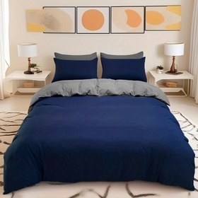 Resim Adet 5 Çift Taraflı Düz Renk Nevresim ve Yastık Kılıfı Seti, Fırçalanmış Yumuşak Açık Bej, Tüm Mevsimler İçin Nefes Alabilir Rahat Minimalist Nevresim ve Yastık Kılıfı Seti, Bir Nevresim ve Dört Yastık Kılıfı İçerir 