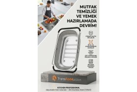 Resim Lavabo Süzgeci Ayarlanabilir Kevgir 304 Paslanmaz Çelik 721523 