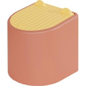 Resim Suntek Masaüstü Çöp Kutusu Kapaklı Kedi Turuncu-kırmızı 