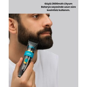 Resim Urfakent Vgr V-695 Profesyonel Tıraş Makinesi Seramik Bıçaklı Turbo Güçlü Motor 