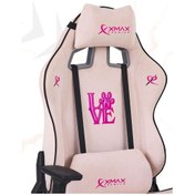 Resim Rio Love Açık Pembe Su İtici Lüks Kadife Şönil Kumaş Oyuncu Koltuğu 120 Kg Taşıma Pembe 